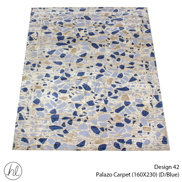 PALAZZO CARPET (160X230) (DESIGN 42) (Dark Blue)