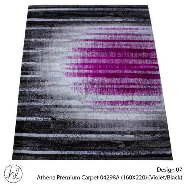 Athena Premium Carpet  (160X220) 04298A (Black/Violet)