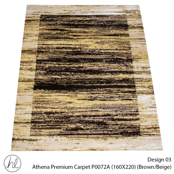 Athena Premium Carpet  (160X220) P0072A (Beige/Brown)