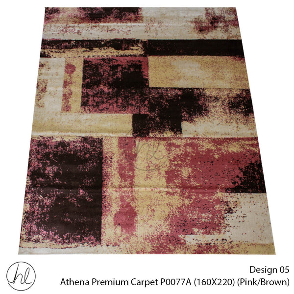 Athena Premium Carpet  (160X220) P0077A (Pink/Brown)