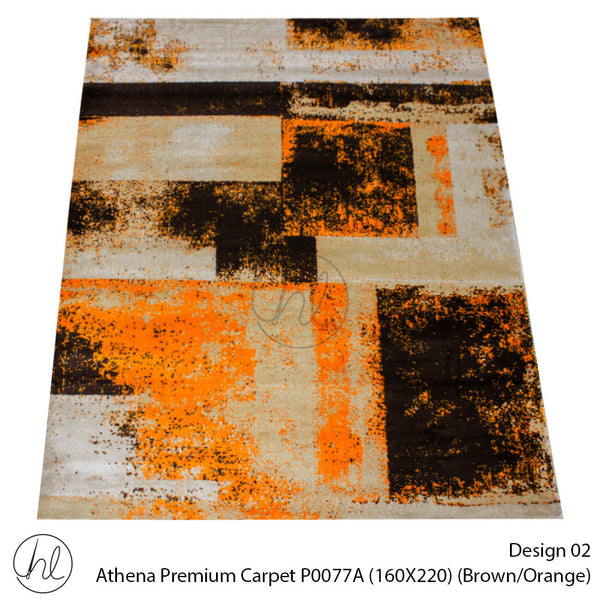 Athena Premium Carpet  (160X220) P0077A (Brown/Orange)