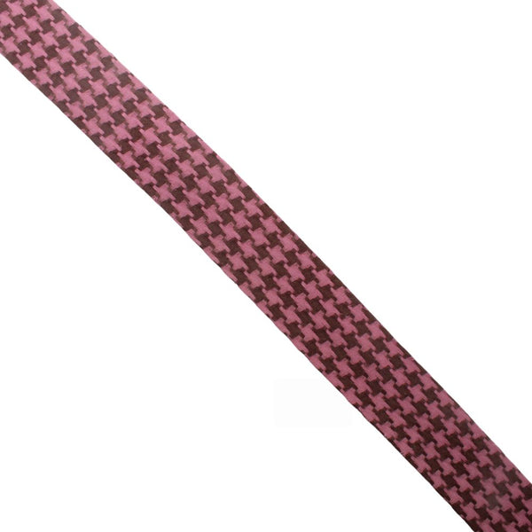 RIBBON 2 TONE FANCY 40MM H8  PINK/BROWN FREE 1