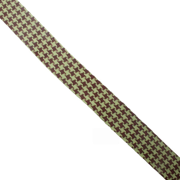 RIBBON 2 TONE FANCY 40MM H8  BROWN/MINT FREE 1