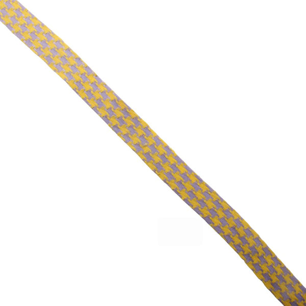 RIBBON 2 TONE FANCY 25MM H8  YELL/PURPLE FREE 1