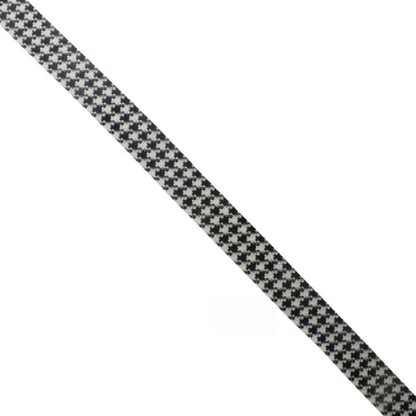 RIBBON 2 TONE FANCY 25MM H8  BLK/WHT FREE 1