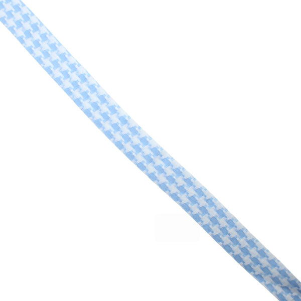 RIBBON 2 TONE FANCY 25MM H8  BLUE/WHITE FREE 1
