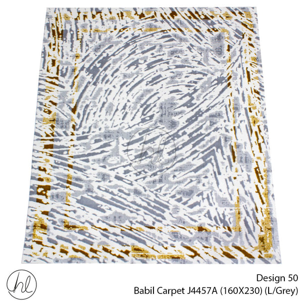 Babil Carpet (160X230) (Design 50) (Light Grey/Yellow)