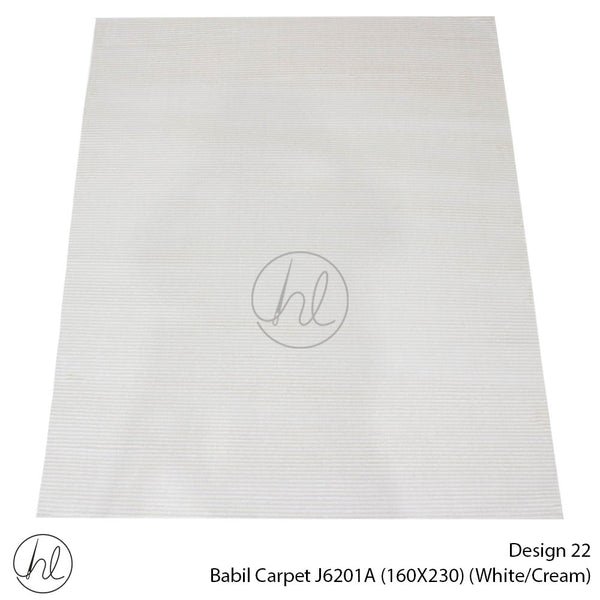 Babil Carpet (160X230) (Design 22) (White/Cream)