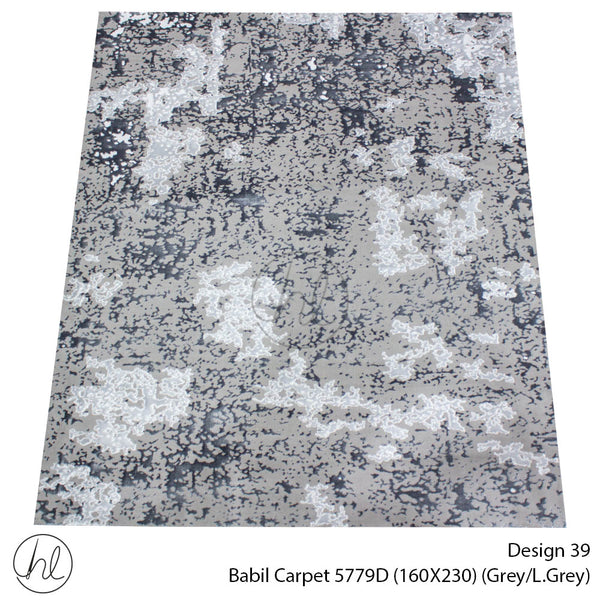 Babil Carpet (160X230) (Design 39) (Grey/Light Grey)