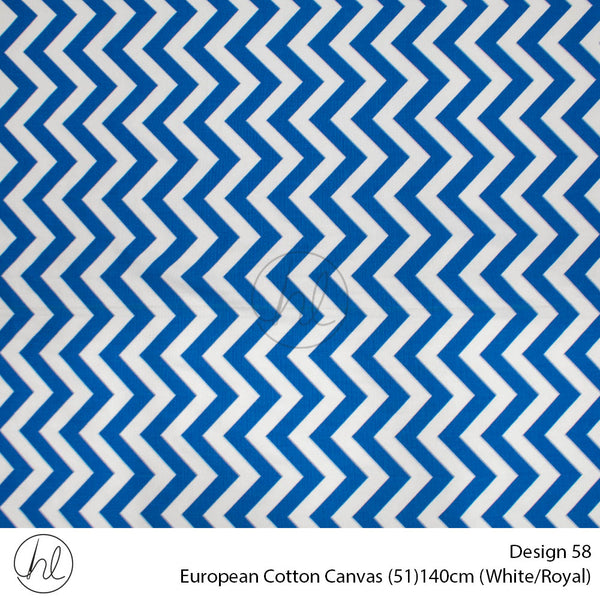 Cotton Canvas Zig Zag