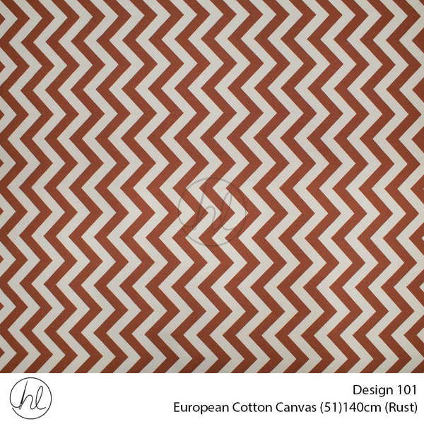 Cotton Canvas Zig Zag