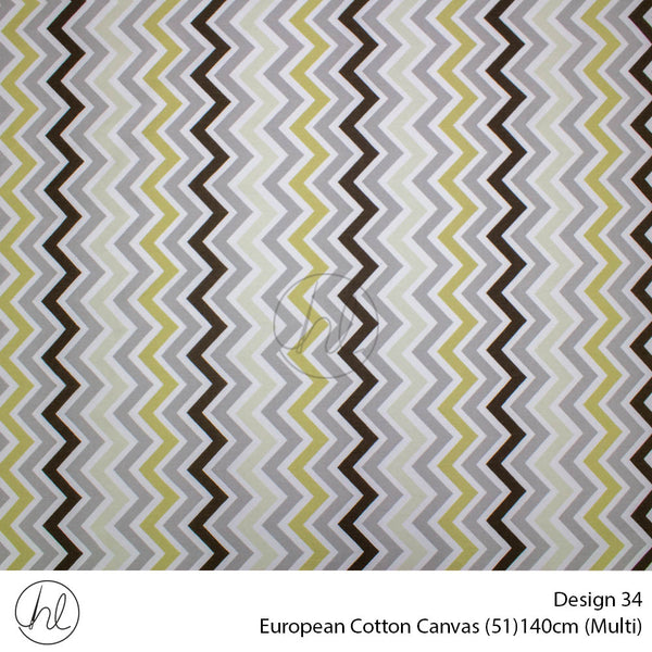 Cotton Canvas Sml Zig Zag