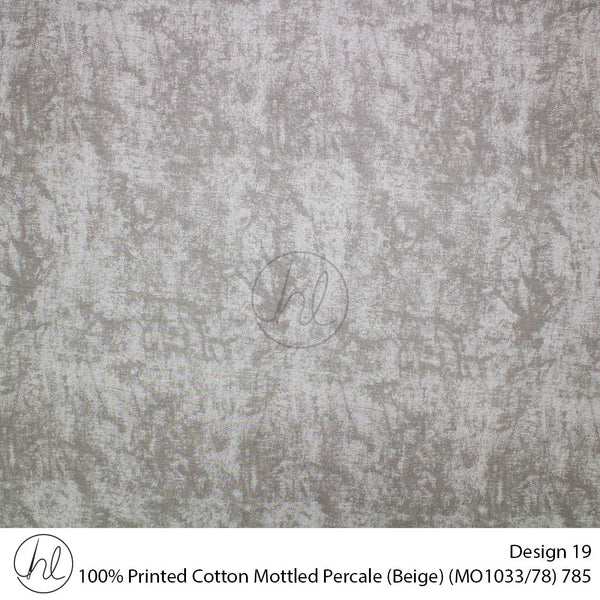 100% Cotton Prt Mottled Percale