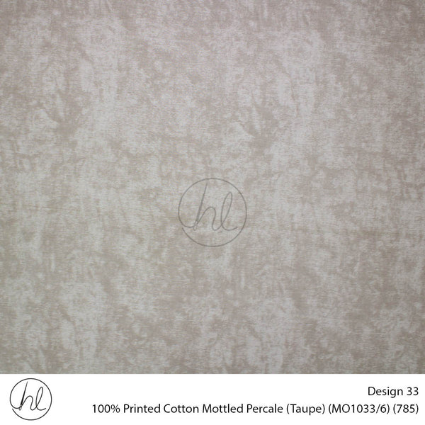 100% Cotton Prt Mottled Percale