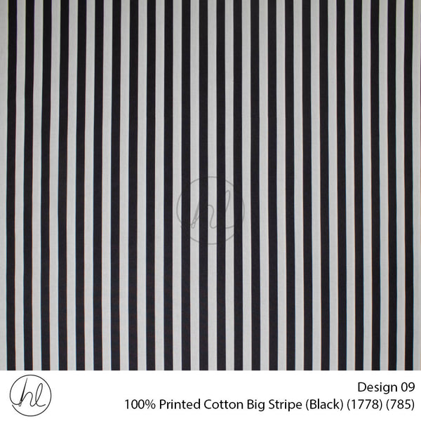 100% Cotton Prt Big Stripe