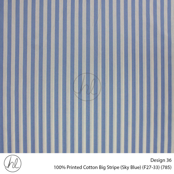 100% Cotton Prt Big Stripe