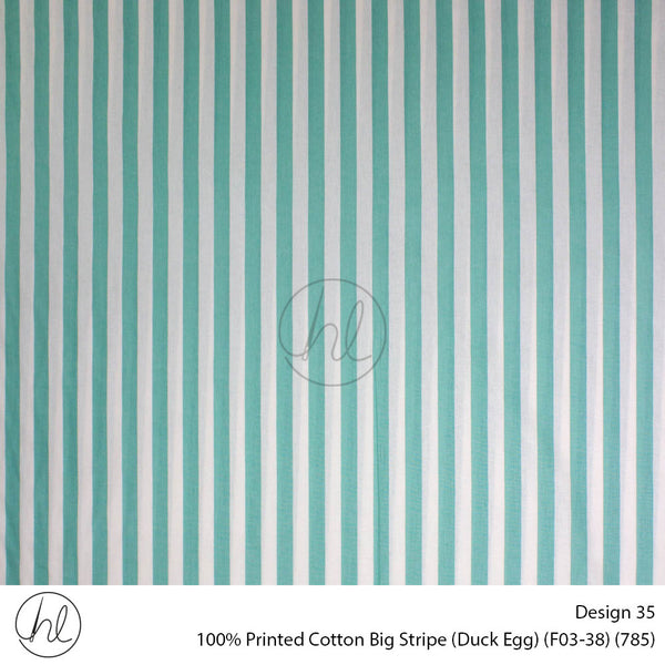 100% Cotton Prt Big Stripe