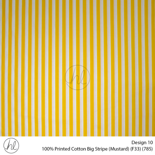 100% Cotton Prt Big Stripe