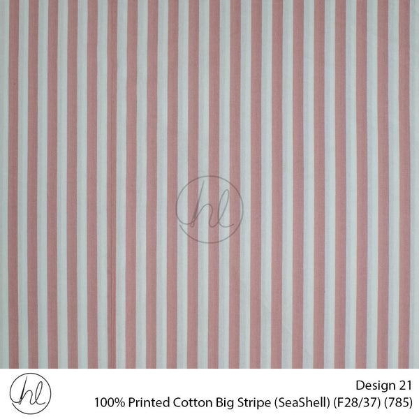 100% Cotton Prt Big Stripe