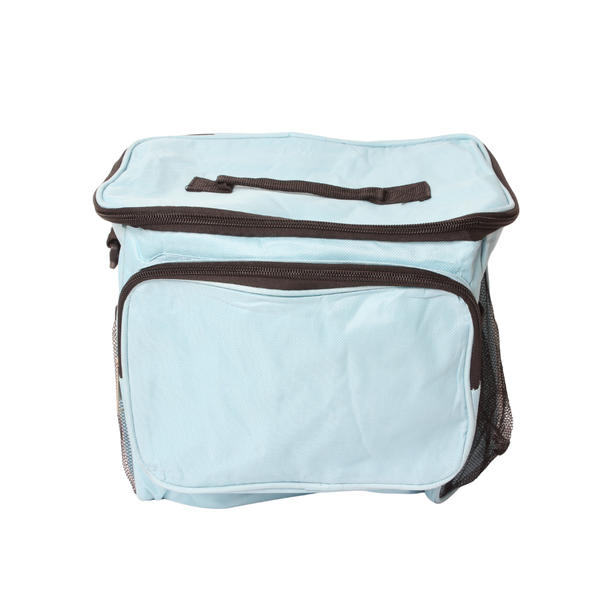 LUNCH BAG WITH SIDE POCKET  L/BLUE FREE 1