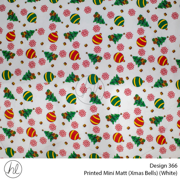 Mini Mat Prt Xmas Bells