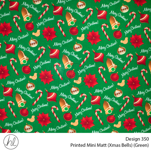 Mini Mat Prt Xmas Bells