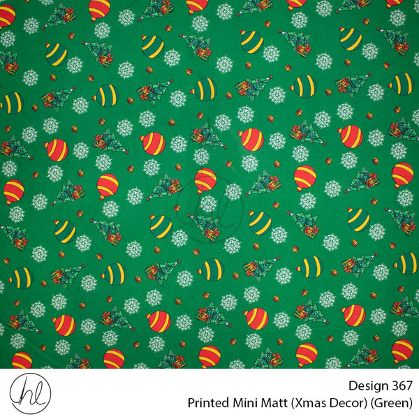 Mini Mat Prt Xmas Decor