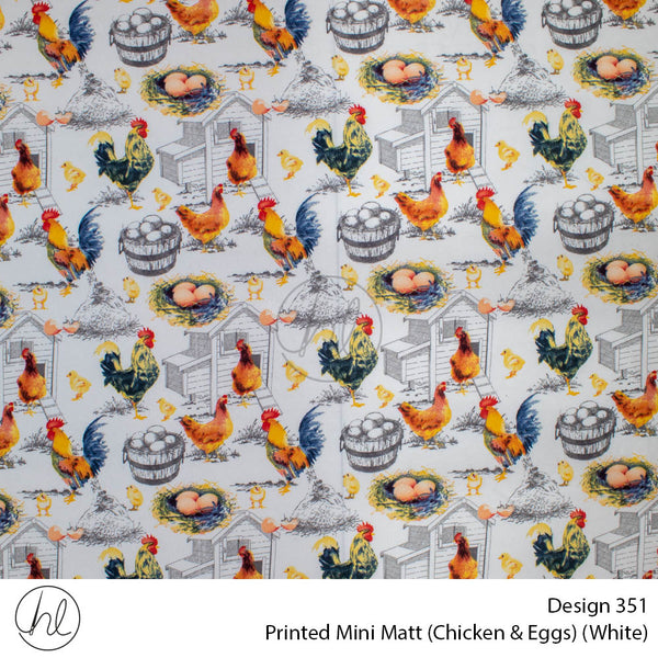 Mini Mat Prt Chicken & Eggs