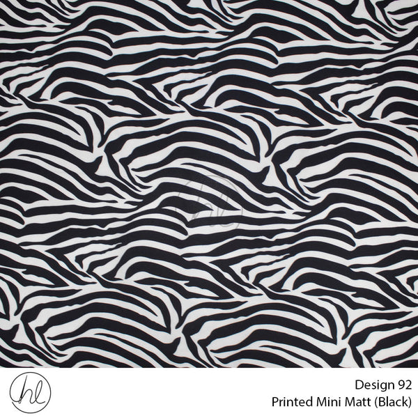 Mini Mat Prt Small Zebra