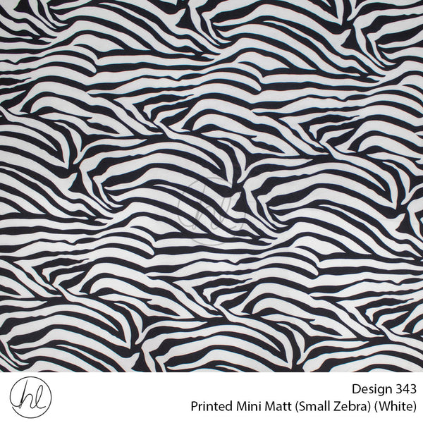 Mini Mat Prt Small Zebra