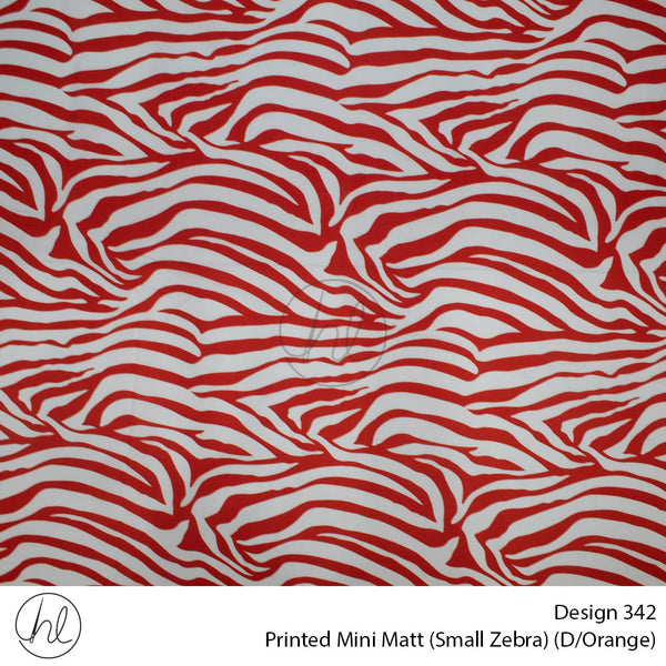 Mini Mat Prt Small Zebra