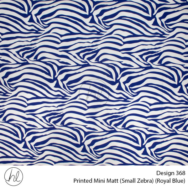 Mini Mat Prt Small Zebra