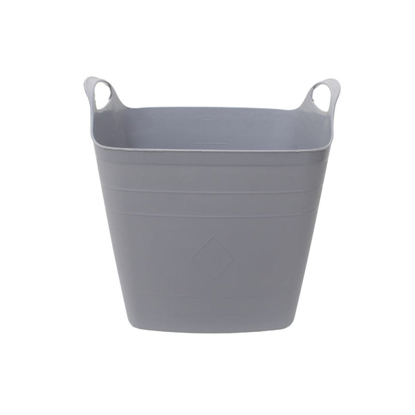 BUCKET FLEXIBLE SQR 25LTR GREY