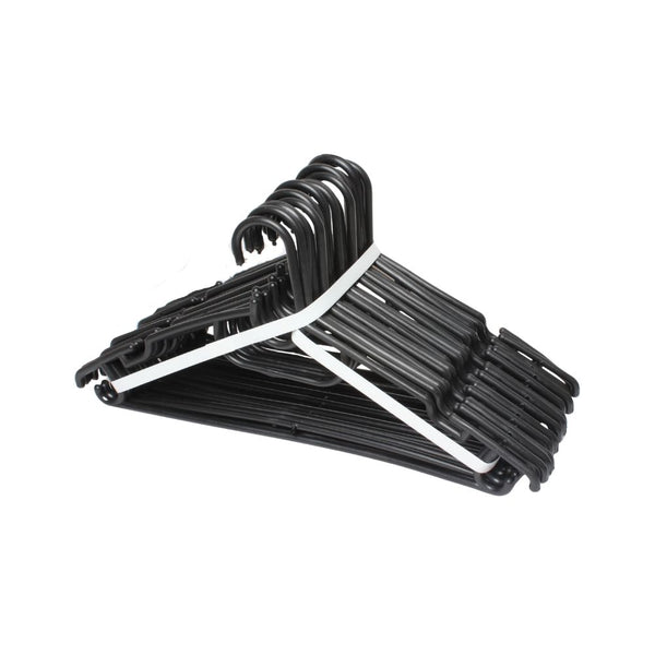 HANGERS - 20PC LARGE BLACK