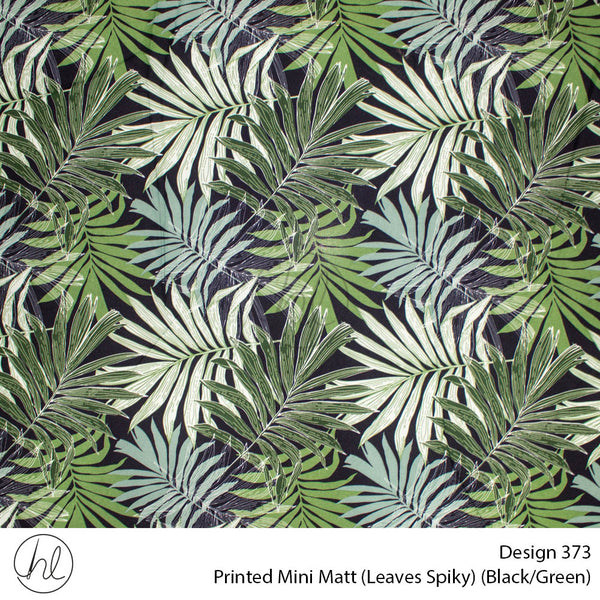 Mini Mat Prt Leaves Spiky