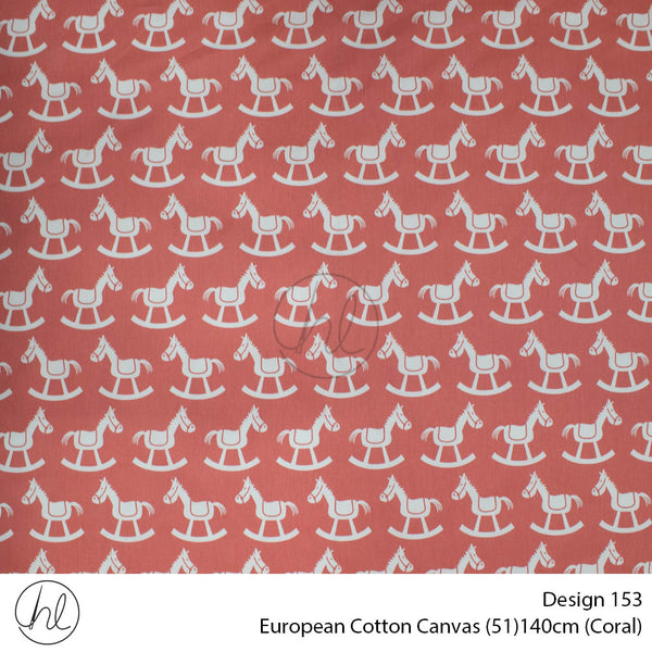 Prt Cotton Canvas Rocky Horses