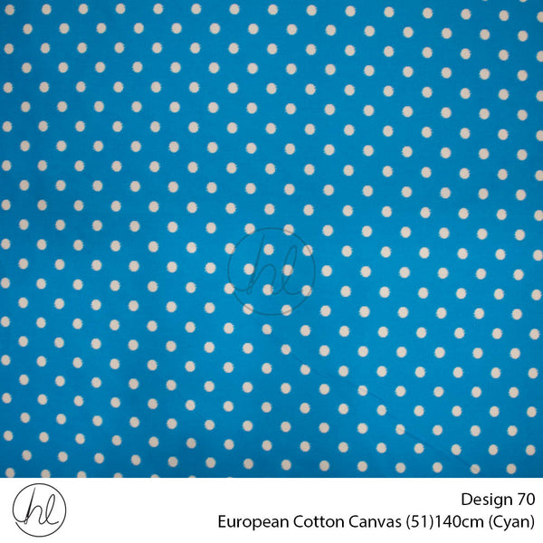 Cotton Canvas Polka Dots