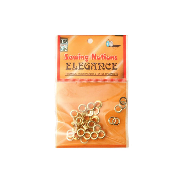 EYELETS + WASHER 4MM GOLD 047-182