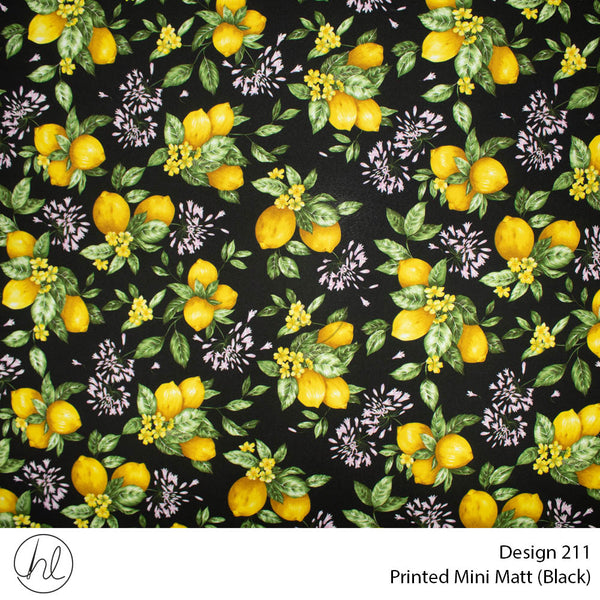 C/D Mini Mat Prt Lemon & Flower