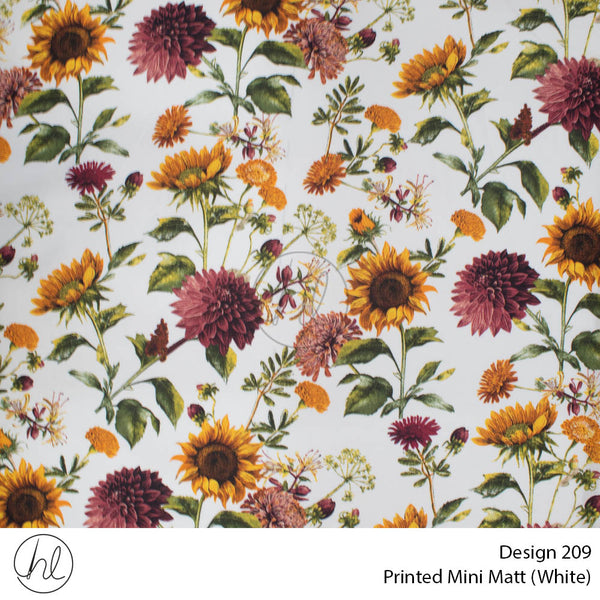 C/D Mini Mat Prt Daisy & Sunflower