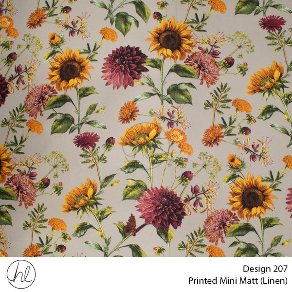 C/D Mini Mat Prt Daisy & Sunflower