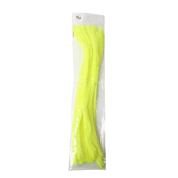 CHENILLE STICKS 10IN 12MM  YELLOW CB02
