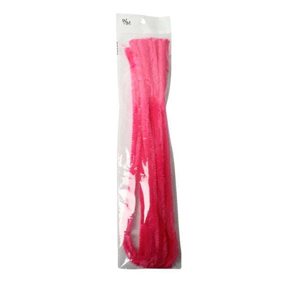 CHENILLE STICKS 10IN 12MM  CERISE CB04