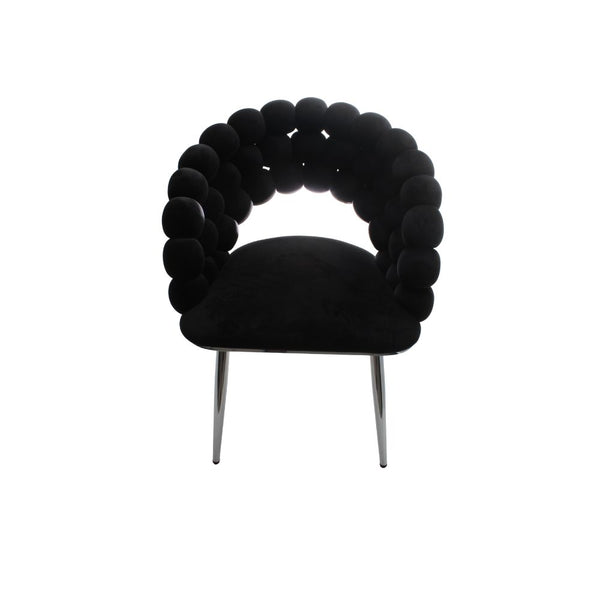 CHAIR BLK/SILVR FREE