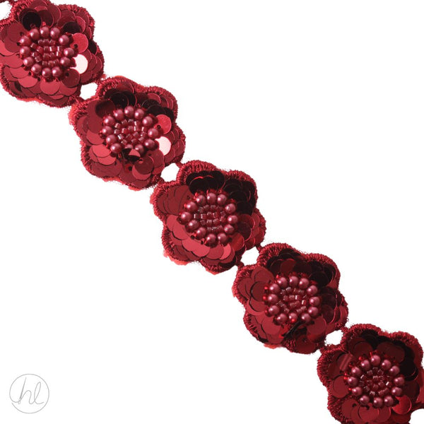 BRAID FANCY  MAROON FREE