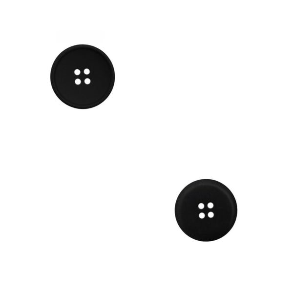 BUTTONS PLAIN 36INCH  BLACK FREE