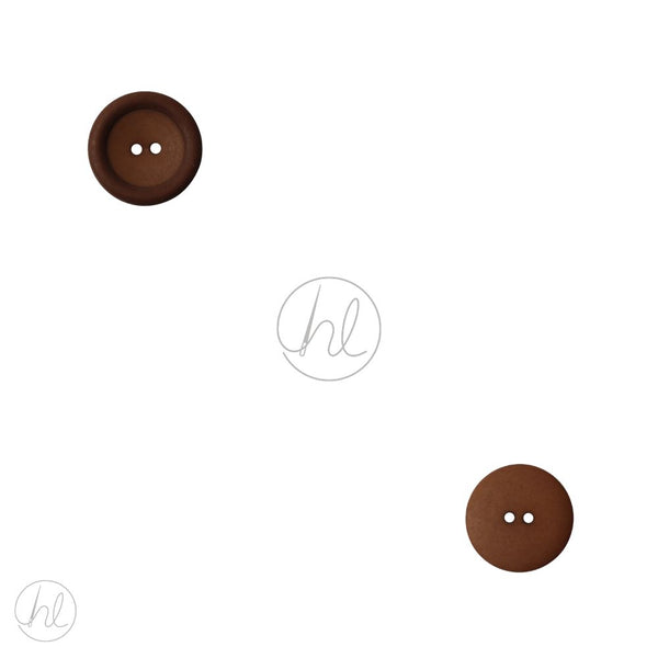 BUTTONS PLAIN 40INCH  BROWN FREE