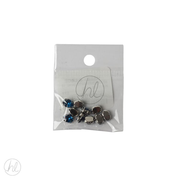 BEADS DIAMANTE OVAL 10 P/P BLUE FREE