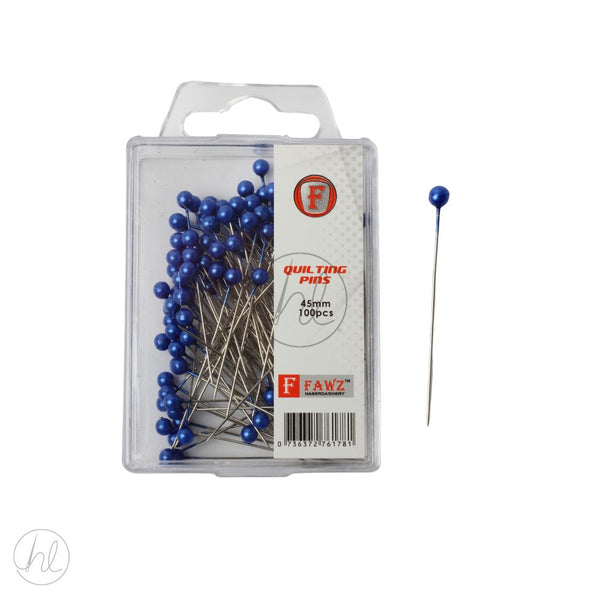 PINS QUILTING 45MM  BLUE FREE