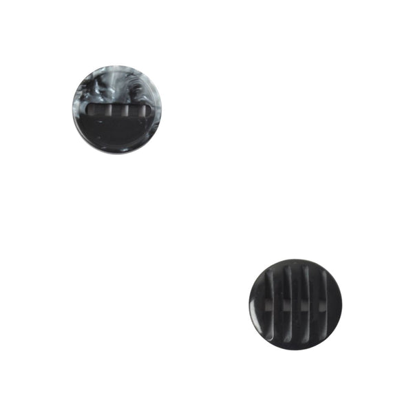 BUTTONS PLAIN 28INCH BLACK FREE
